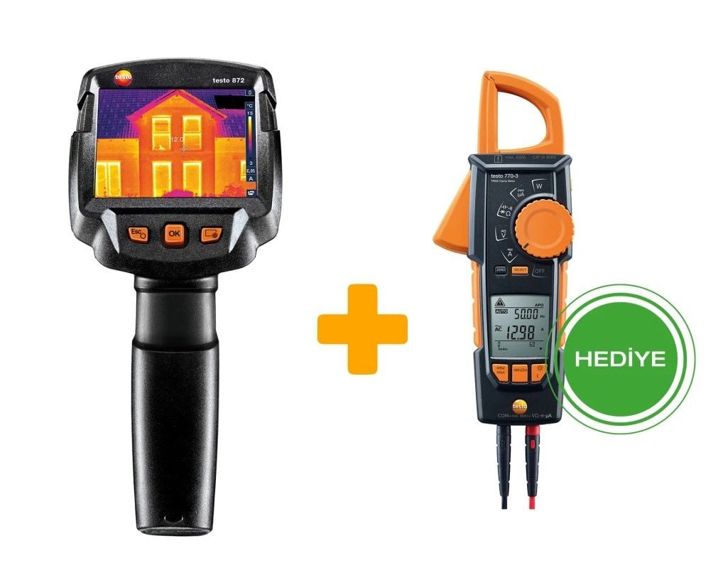 Testo 872 Termal Kamera Testo 770-3 Hediyesi ile Birlikte