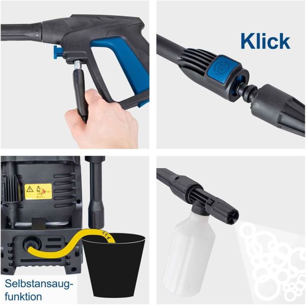 scheppach Hpc 1600 kit 135 bar Yüksek Basınçlı Yıkama Makinesi