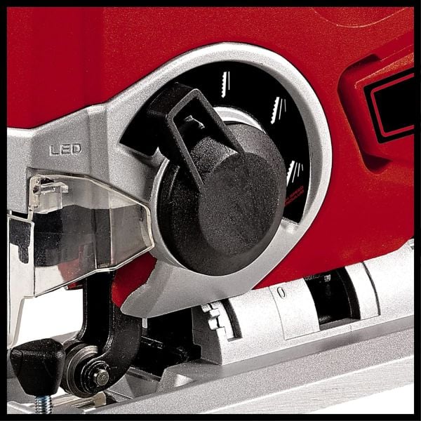 Einhell TE-JS 18/80 Li -Solo Akülü Dekupaj Testere Power X-Change (18 V, Maks. 80 mm Kesim Derinliği, 4 Kademeli Sarkaç Koruması, Toz emiş Adaptörü, Paralellik Mesnedi, LED Işık) - 4321200