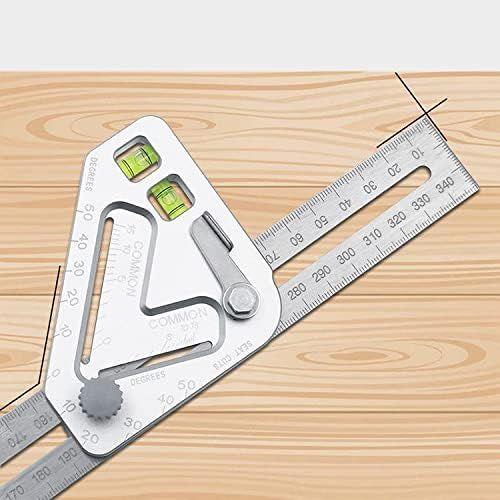 Rox Wood 0122 Çok Fonksiyonlu Terazili Açılı Gönye 350 mm