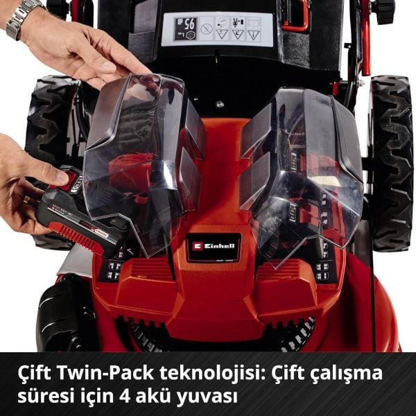 Einhell GE-CM 36/47 HW Li 4.0Ah Çift Akülü Çim Biçme Makinesi – 3413160