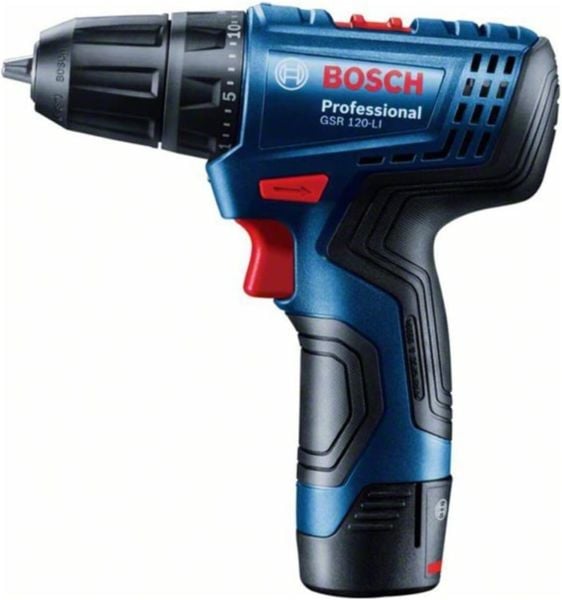 Bosch Professional GSR 120-LI Akülü Delme Vidalama Makinesi + GDR 120-LI Akülü Darbeli Somun Sıkma Makinesi (12 Volt, 2 x 2,0 Ah Akü, Şarj Cihazı, Plastik Çanta)