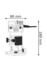 Bosch Professional Gkf 550 Çok Amaçlı Freze-550 watt.