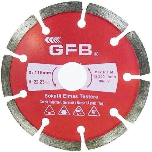 ﻿Gfb Soketli Elmas Beton -Mermer Kesici 115 mm