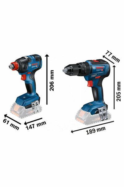 Bosch Gdx 18v-200 + Gsr 18v-50+ 2 X Gba 18v 4.0ah + Gal 18v-40 L-boxx