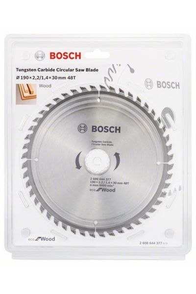 Bosch Optiline Eco 190*30 Mm 48 Diş Daire Testere Bıçağı