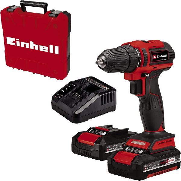 Einhell TE-CD 18/40 Li BL (2x2.0 Ah), Kömürsüz Akülü Vidalama Kiti