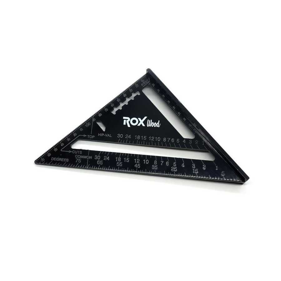 Rox Wood 0023 Alüminyum Üçgen Marangoz Gönye 45 derece  175 mm