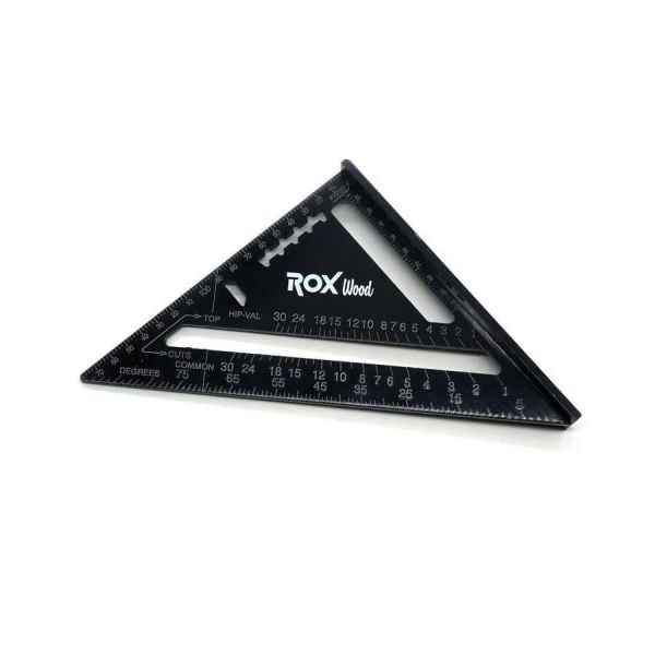 Rox Wood 0023 Alüminyum Üçgen Marangoz Gönye 45 derece  175 mm