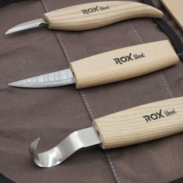 Rox Wood Kuksa Kaşık Oyma Ve Bıçak Seti 5 Parça 153ROX184506