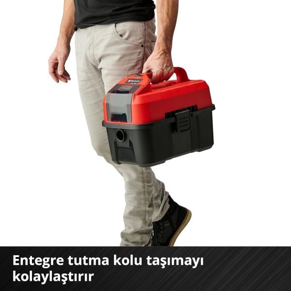 Einhell TE-VC 18/10 Li - Solo, Akülü Islak/Kuru Süpürge