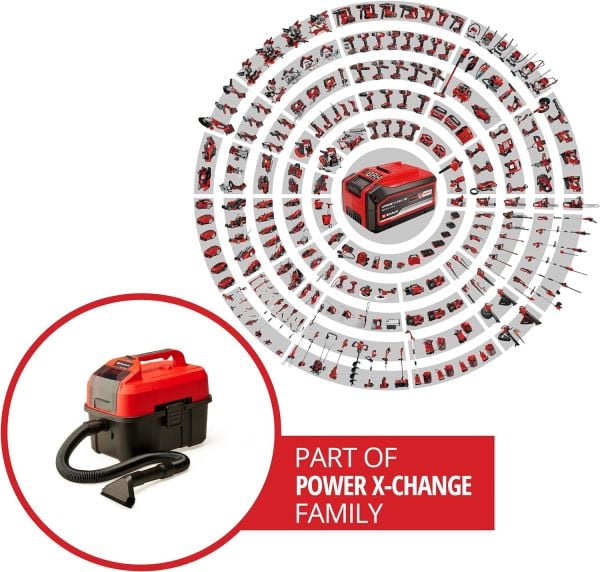 Einhell TE-VC 18/10 Li - Solo, Akülü Islak/Kuru Süpürge