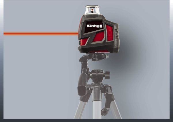 Einhell 360° lazer nivo TE-LL 360 (lazer çapraz, yatay/dikey ve yatay 360° lazer çizgi,şakül terazi i, çanta dahil)