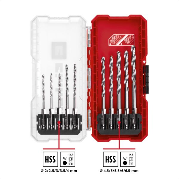 Einhell Metal delme uç seti 10 parça, S-CASE kutu - 49108723