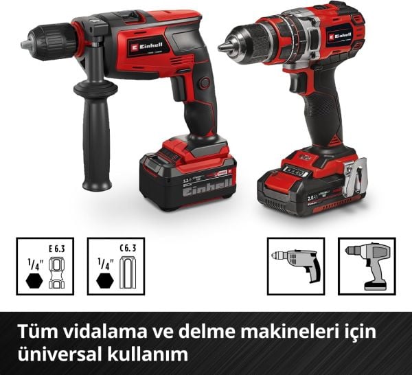 Einhell Ahşap delme uç seti 10 parça, S-CASE kutu - 49108733