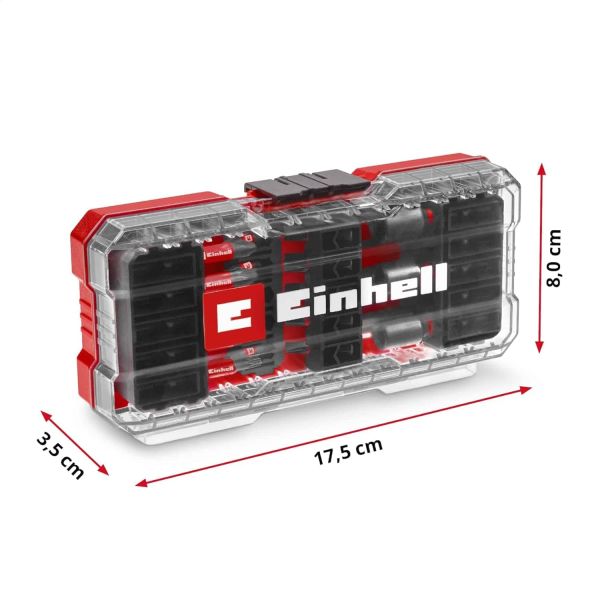 Einhell S-CASE 28 Parça Darbeye Dayanıklı Bits Uç Seti (25 mm Uçlar, 50 mm Uçlar, 60 mm Uç Tutucu, Lokmalar Dahil Saklama Kutusu)