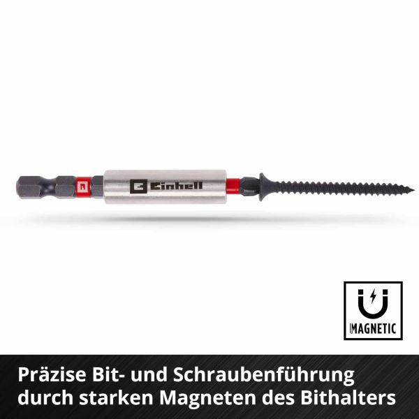 Einhell S-CASE 28 Parça Darbeye Dayanıklı Bits Uç Seti (25 mm Uçlar, 50 mm Uçlar, 60 mm Uç Tutucu, Lokmalar Dahil Saklama Kutusu)