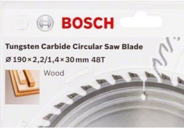 Bosch Optiline Eco 190x30 mm 48 Diş Daire Testere Bıçağı