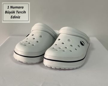Ortopedik Bay Bayan Beyaz Crocss Terlik Doktor Hemşire Aşçı Terliği Orjinal Akınal Bella