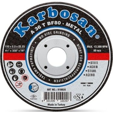 Karbonsan 115x3.0x22,23 Metal Kesme Diski