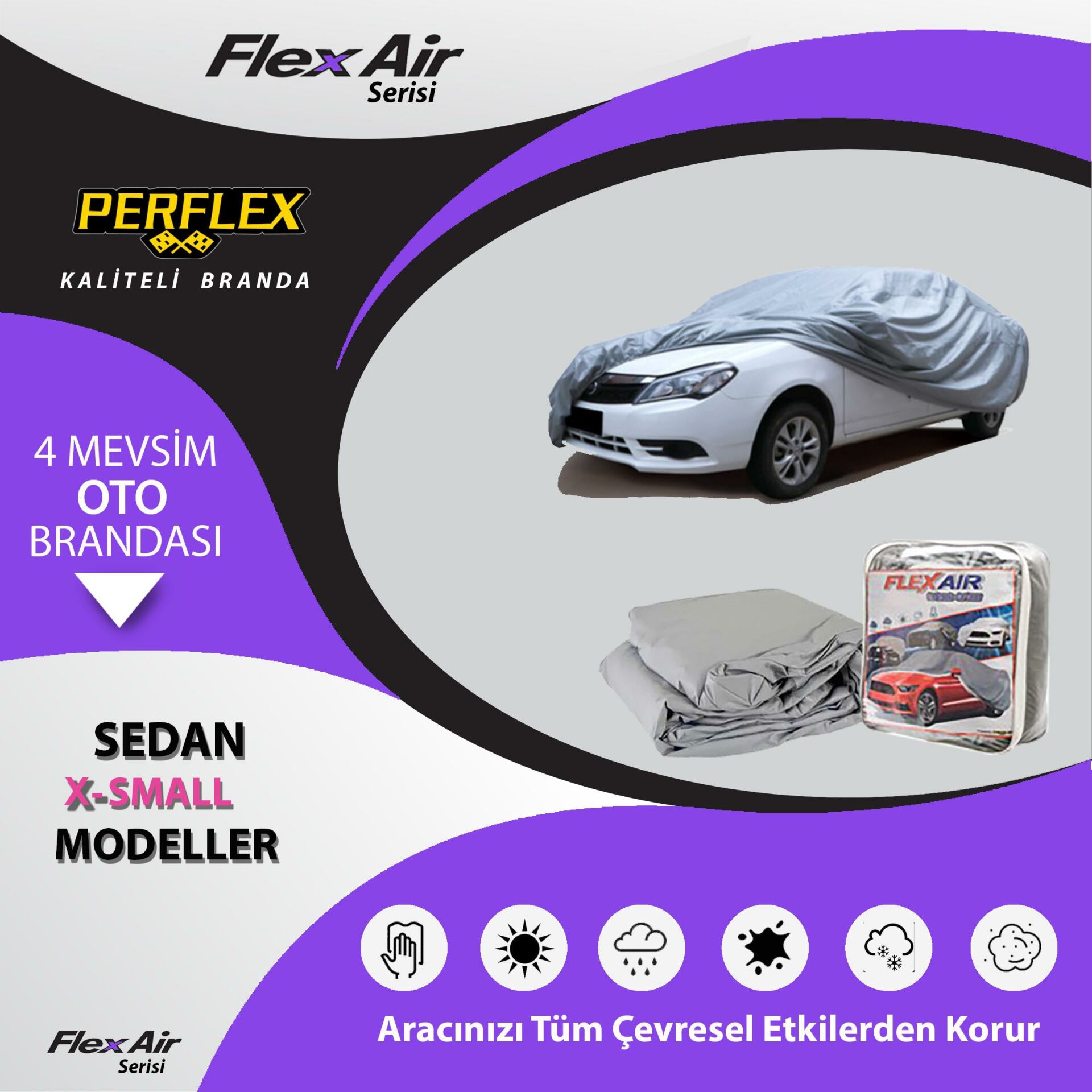 Flexaýr Oto Branda Sedan X-Small Araçlara Uyumlu