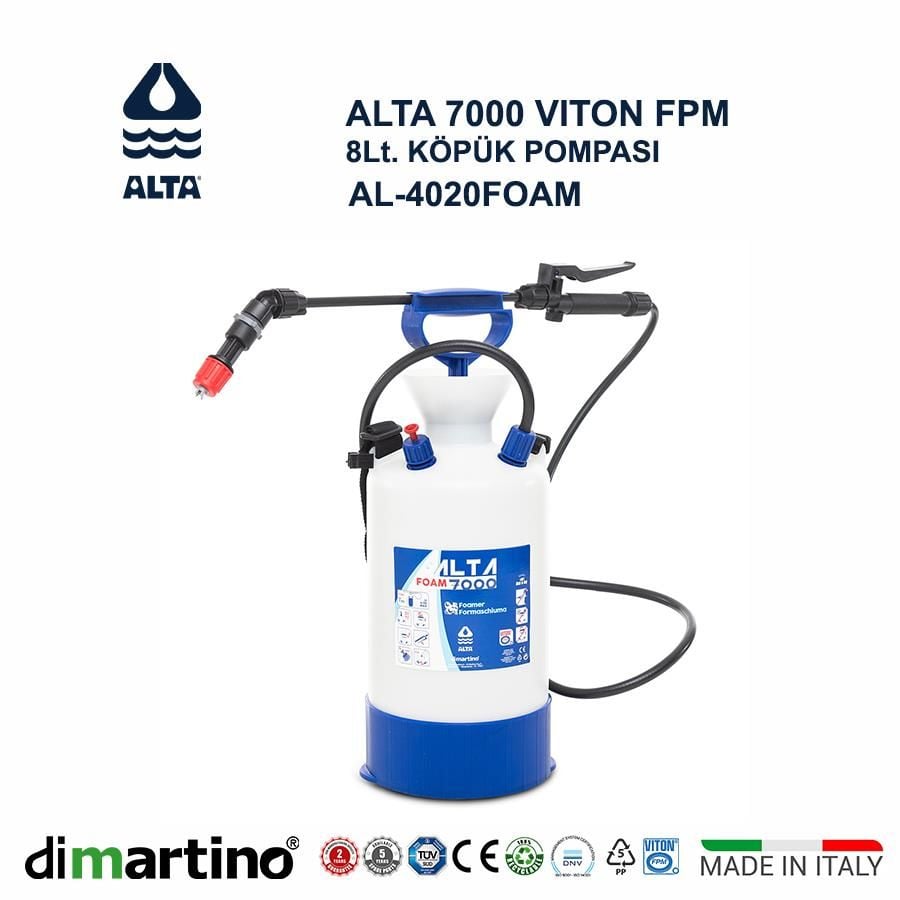 Dimartino ALTA 7000 FOAM FPM VITON Köpük Pompasi 8 Lt.