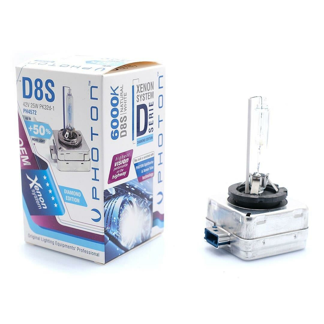 Photon Xenon Ampül D8S 6000K %50 Fazla Isik
