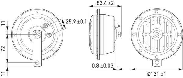 Hella Superton Korna 12V Krom 3CB004811-091