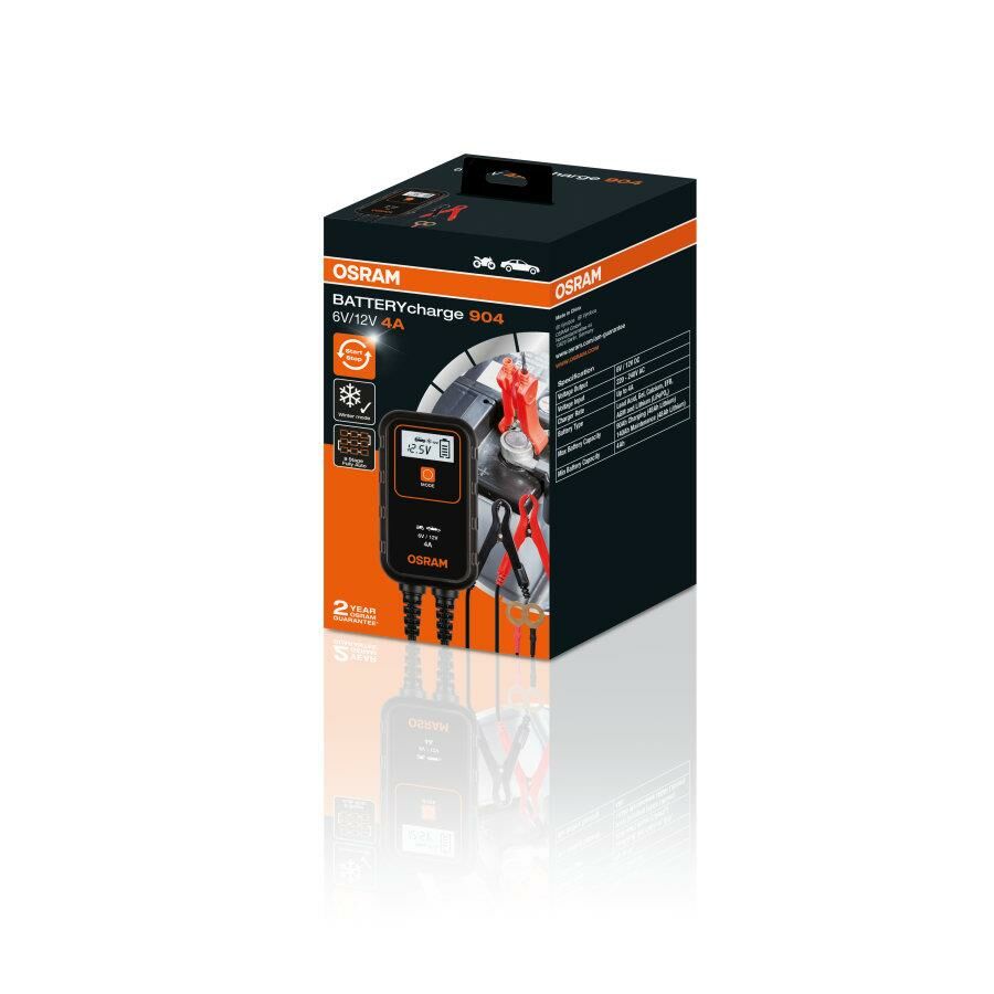 Osram Akü sarj Cihazi 6-12V 4 Amper OEBCS904
