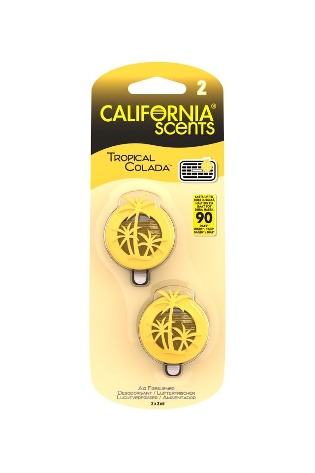 California Scents Mini Diffuser Tropical Colada Ananas ve H.Cevizi Parfümlü Kalorifer Geçme Koku 2'l