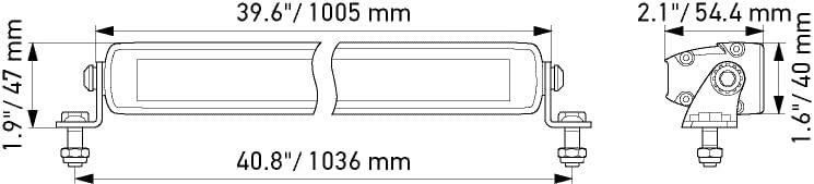 Hella Off-Road Led Lamba 12V-24V 40'' Hareketli Montaj 1FJ358176-321