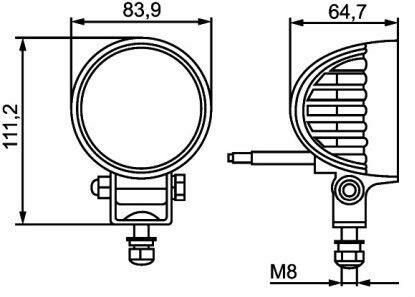 Hella Off-Road Led Lamba 12V-24V 84MM 1G0357000-011