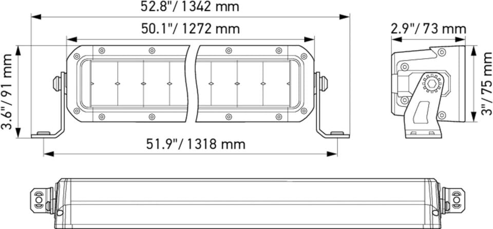 Hella Off-Road Led Lamba 12V-24V 800MM 1GJ358197-311