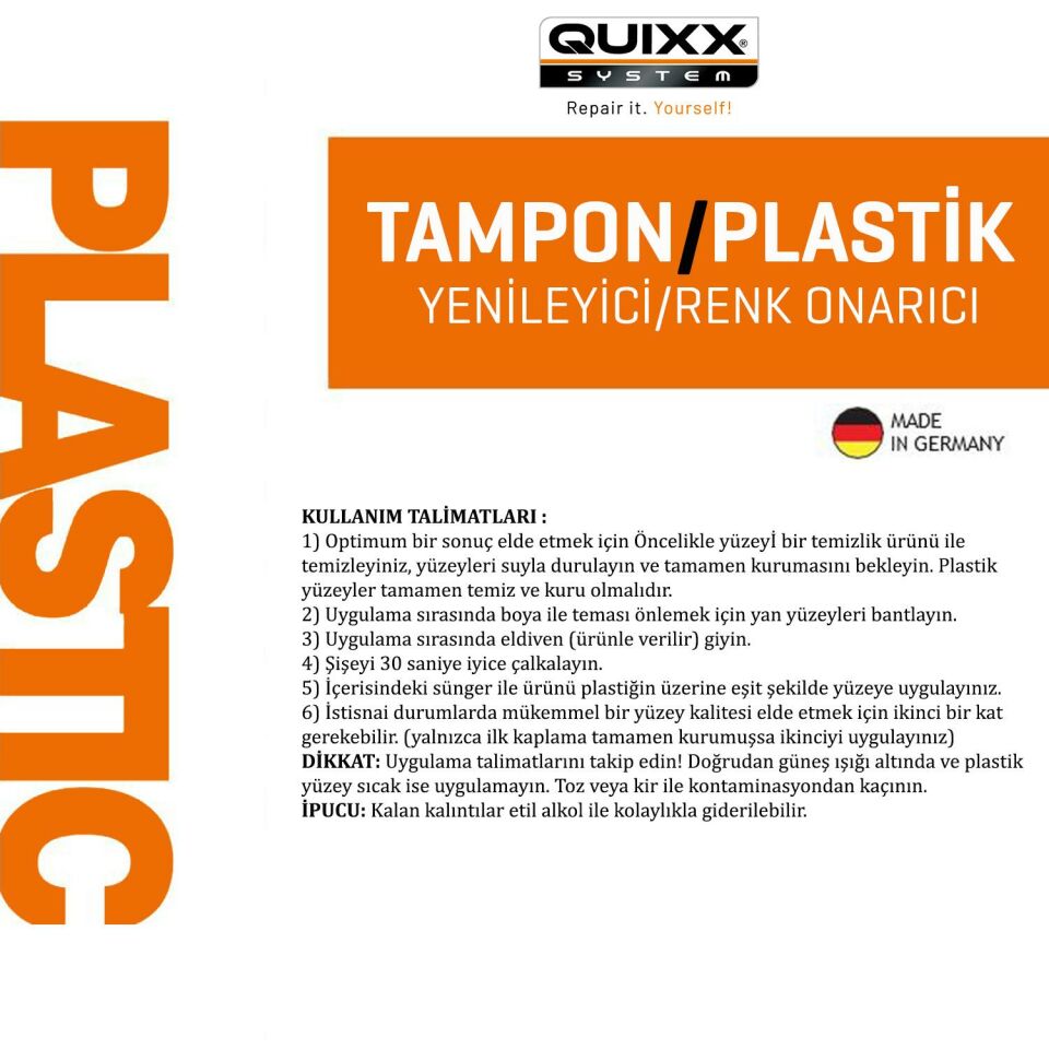 QUIXX Oto Tampon Renk Canlandirici Set