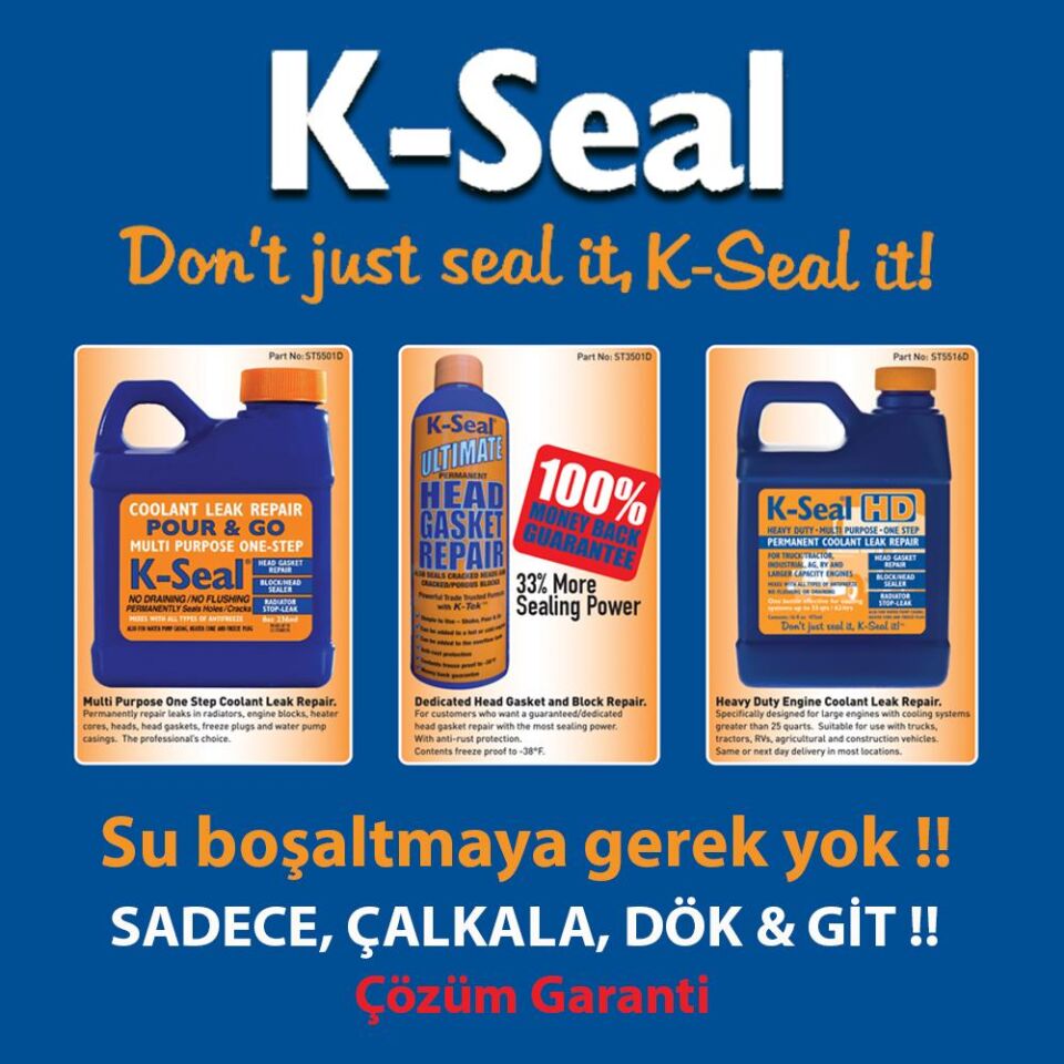 K-Seal HD Çok Amaçli Sivi Sogutma Sivisi Radyatör Kaçak Kalici Onarim 472ml