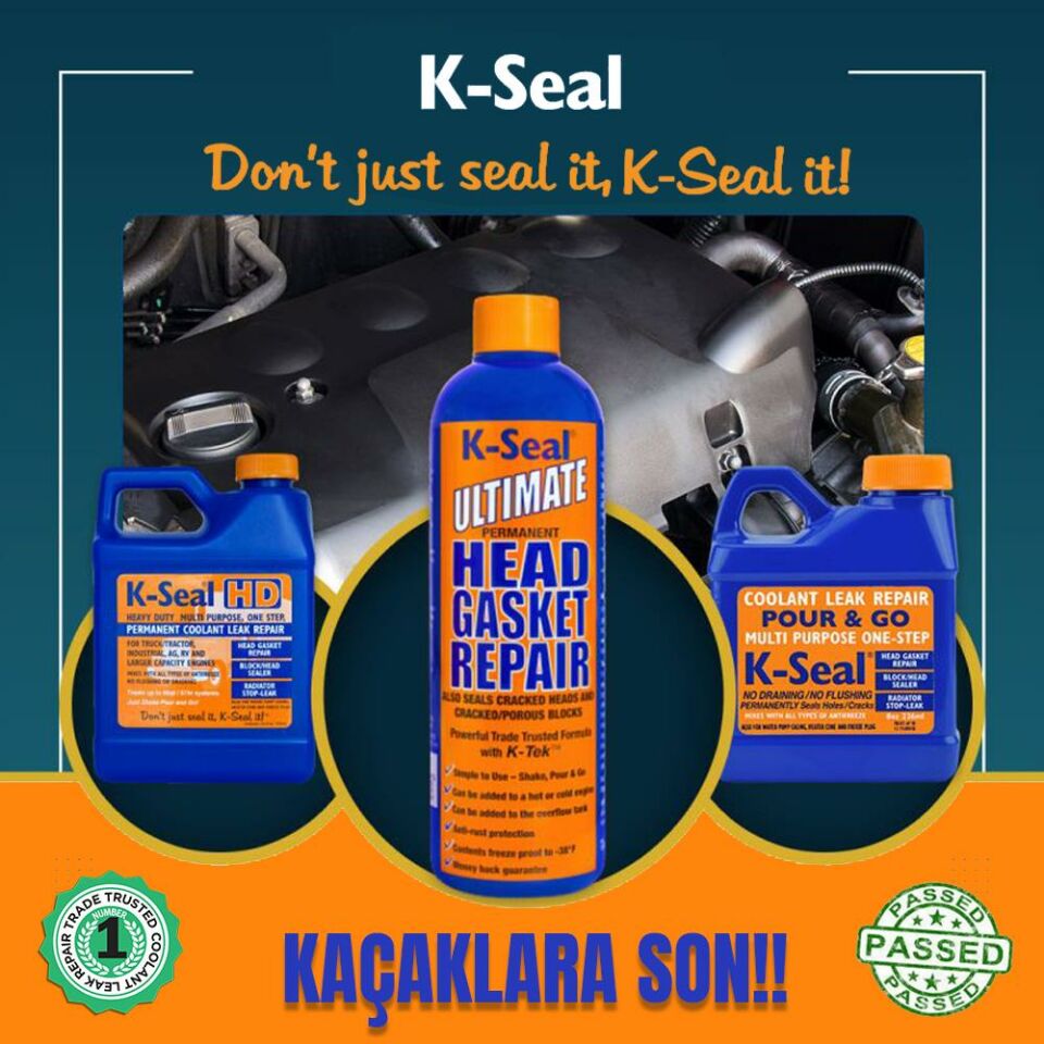 K-Seal Çok Amaçli Sivi Sogutma Sivisi Radyatör Kaçak Kalici Onarim 236ml