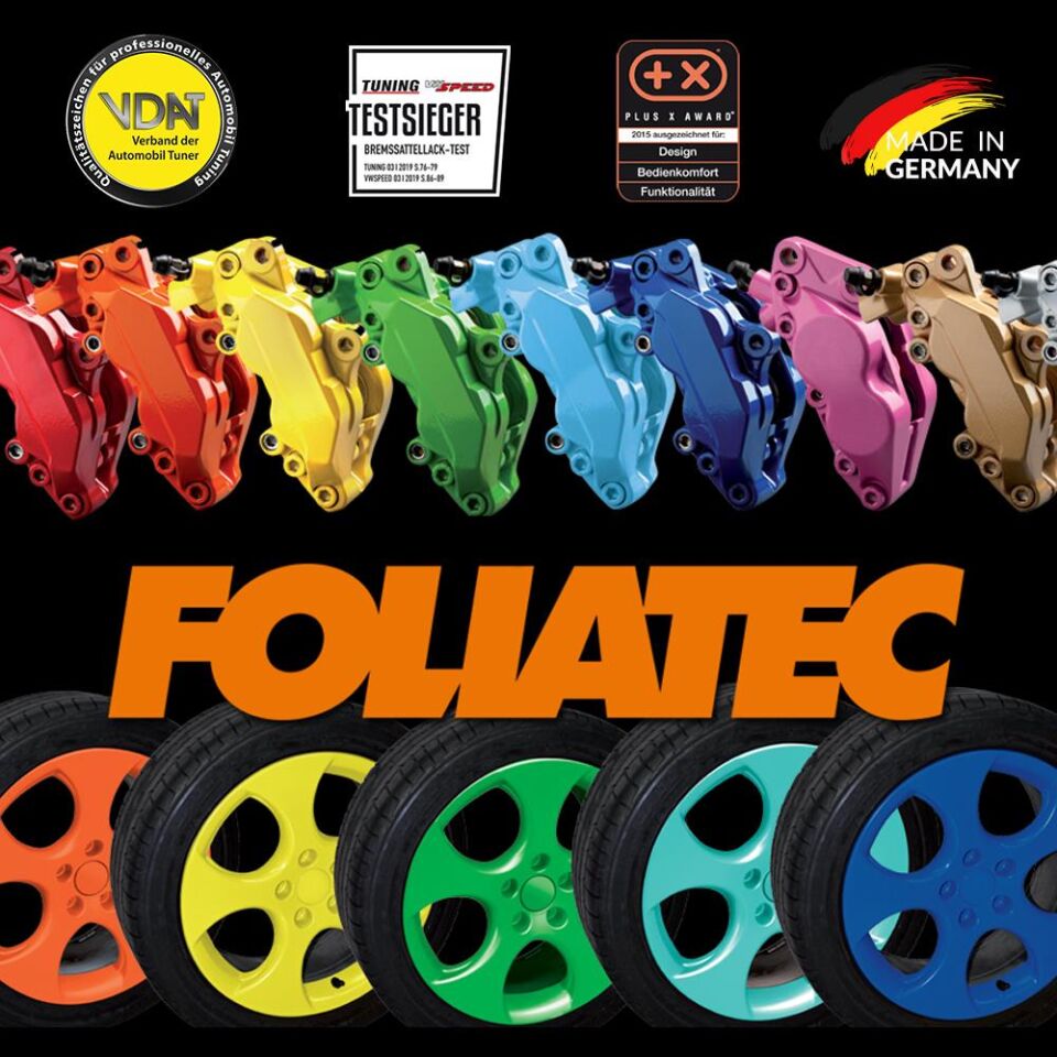 Foliatec Jant Metal Sprey Folyo Yüzey Kaplama Seti 2x400ml. Siyah Mat