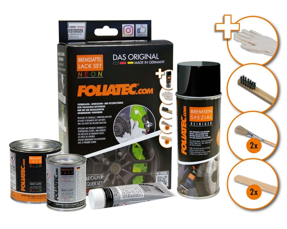 Foliatec Fren Kaliperi Boya Seti 4 Komponet Neon Turuncu