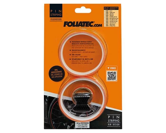 Foliatec Jant serit Seti ve Montaj Aparati 215x4cm-6mm Turuncu