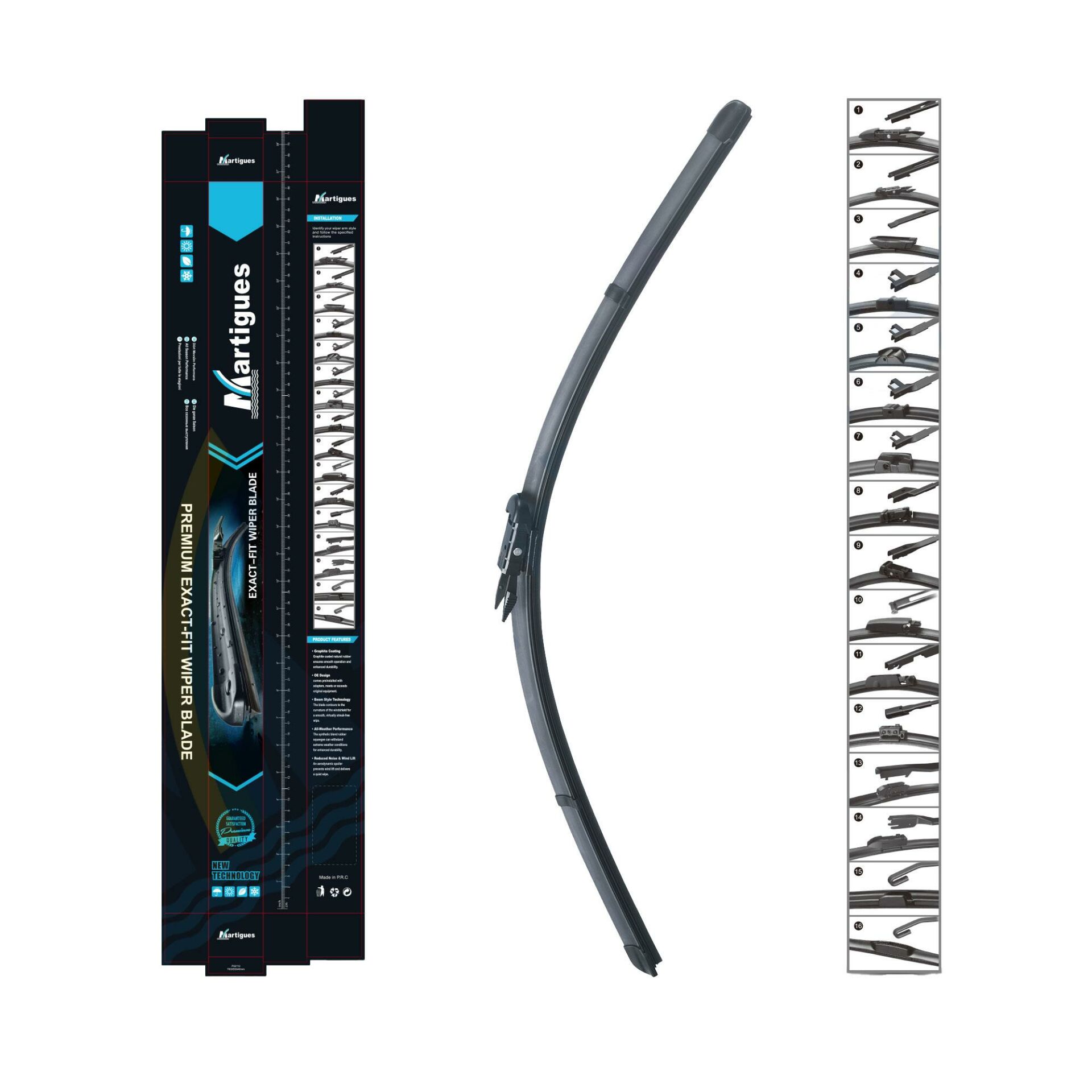 Martigues Silecek Muz Tip A3 10-12 A3 Cabrio 08-14 A3 Sportback 10-13 650-480 Mm