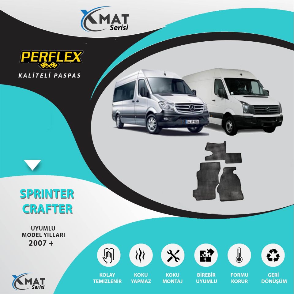 Perflex Paspas Kaucuk Flexair Sprinter 2007 Crafter 2007