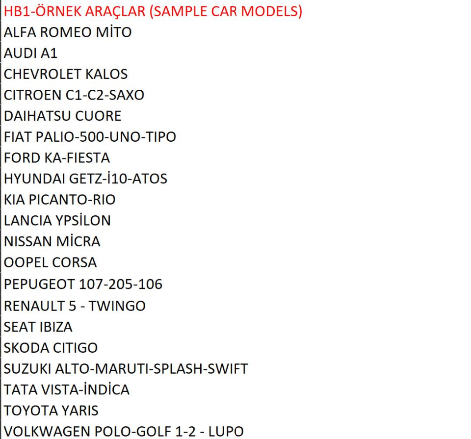 Flexair Oto Branda Hatchback Small Araçlarla Uyumlu