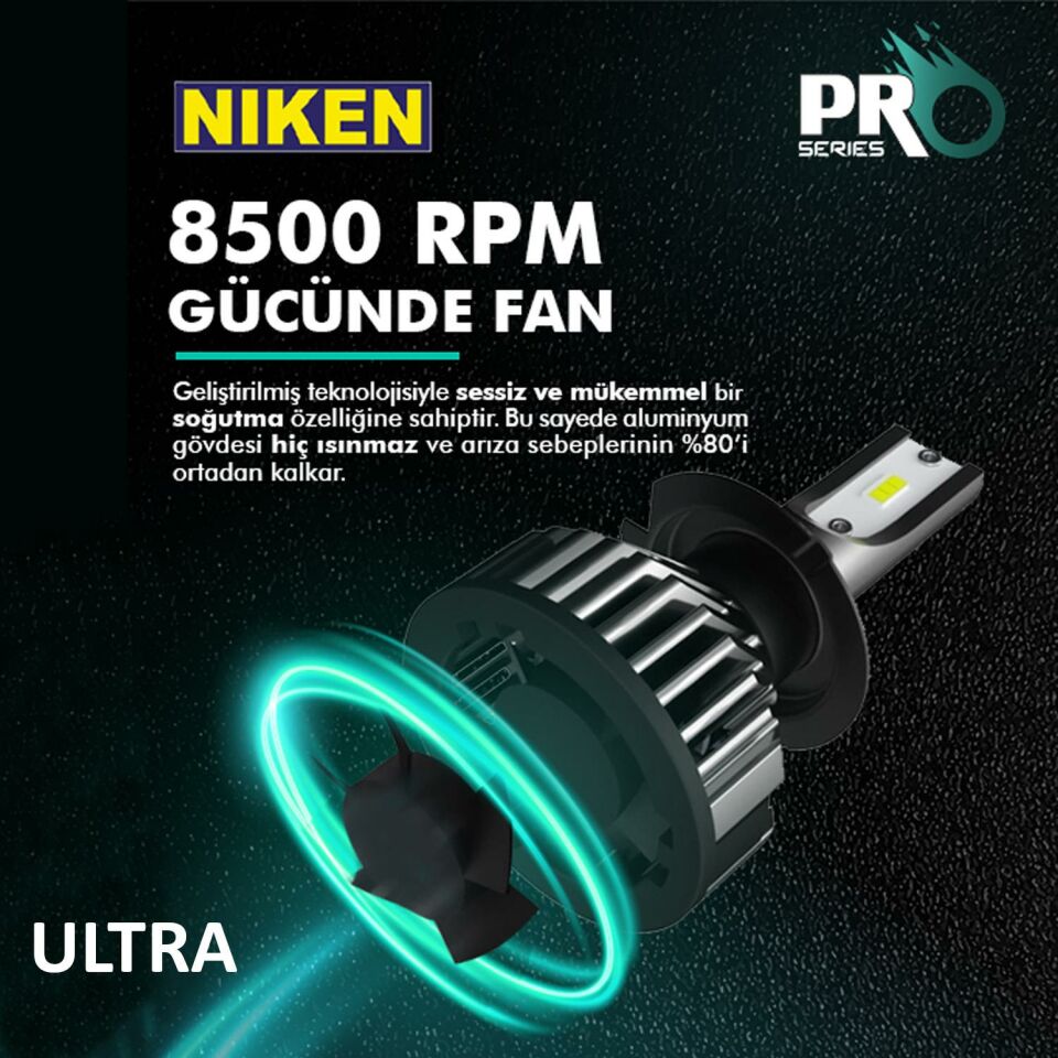 Niken Far Ampulü Led Xenon Pro Serisi 9006