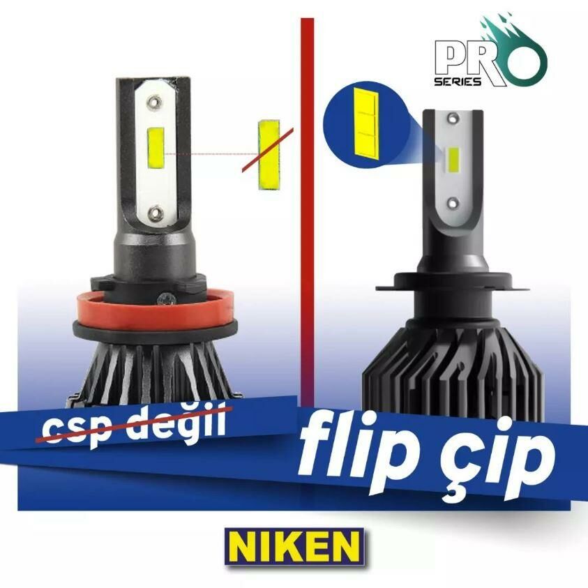 Niken Far Ampulü Led Xenon Pro Serisi H11