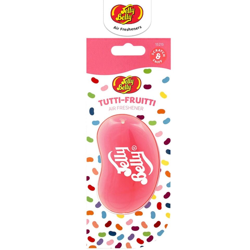 Jelly Belly 3D Hanging  Asma Koku Tutti Fruitti 18gr. Muz, Mandalina, Vanilya, Ahududu Aromalı