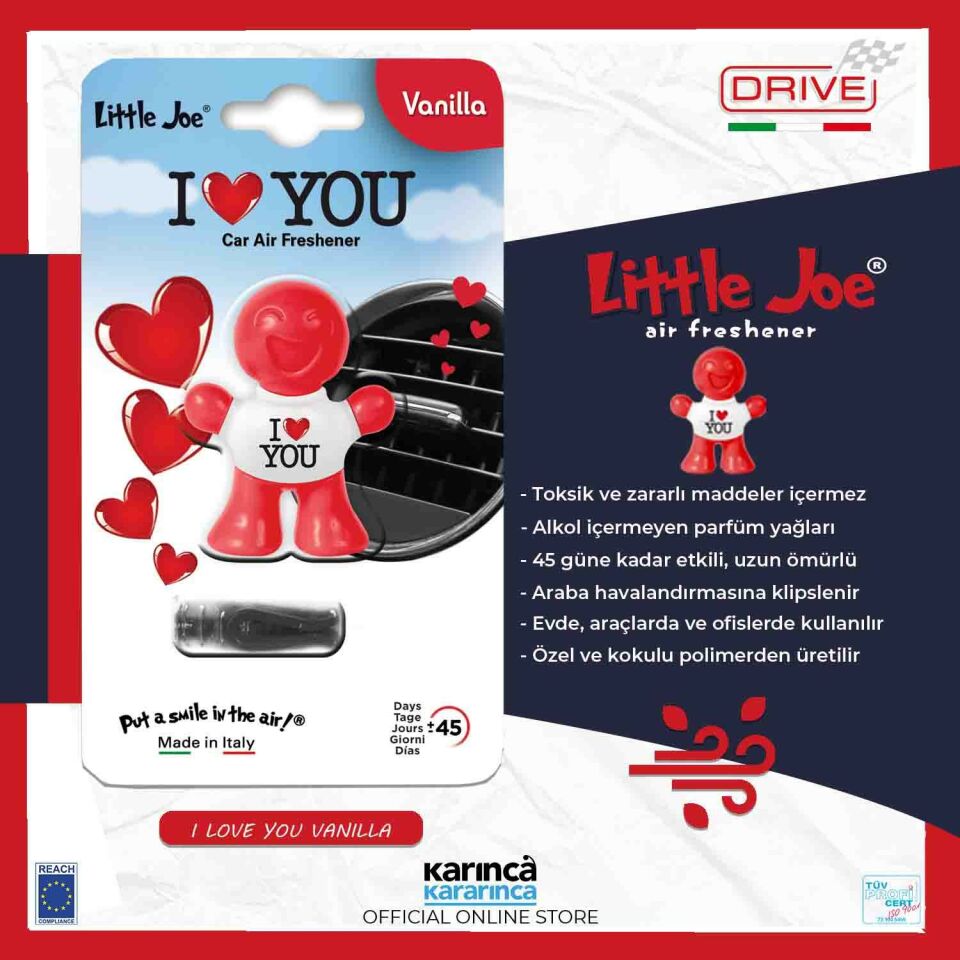Little Joe I Love You Kalorifere Geçme Araba Kokusu Seni Seviyorum