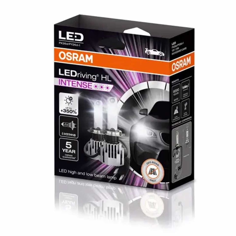 Osram Far Ampulü Led H7/H18 12V 21W intense Model 64210DWINT