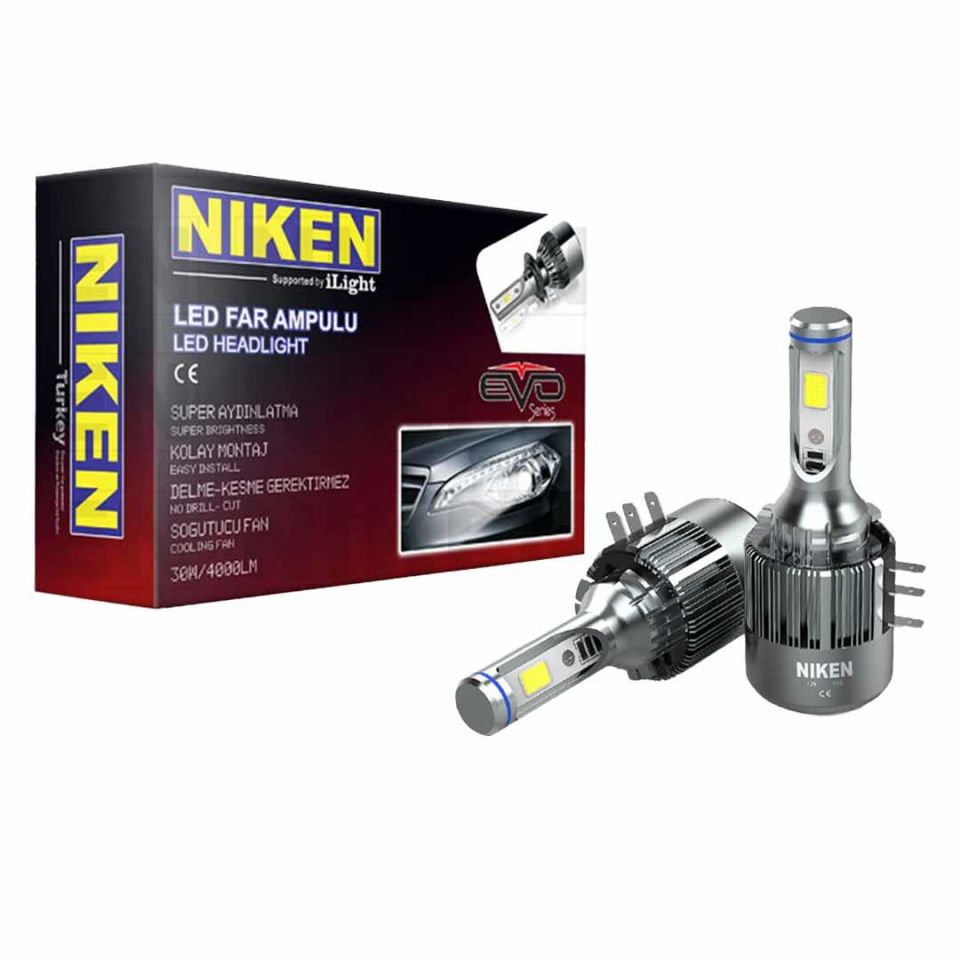 Niken Far Ampulü Led Xenon Evo Serisi H15