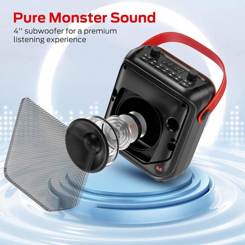 Monster Tasinabilir Fm Radyolu Bluetooth Hoparlör 40W