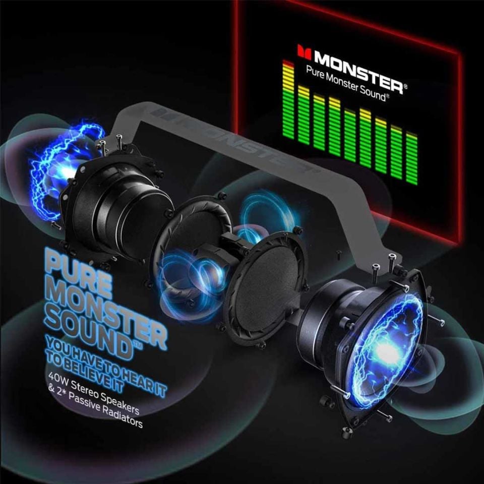 Monster Adventurer Force IPX7 Su Geçirmez Bluetooth Hoparlör 80W